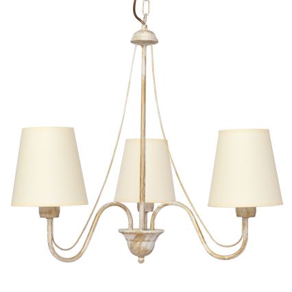 Lustra ar ķēdi MALBO 3xE27/15W/230V bēša