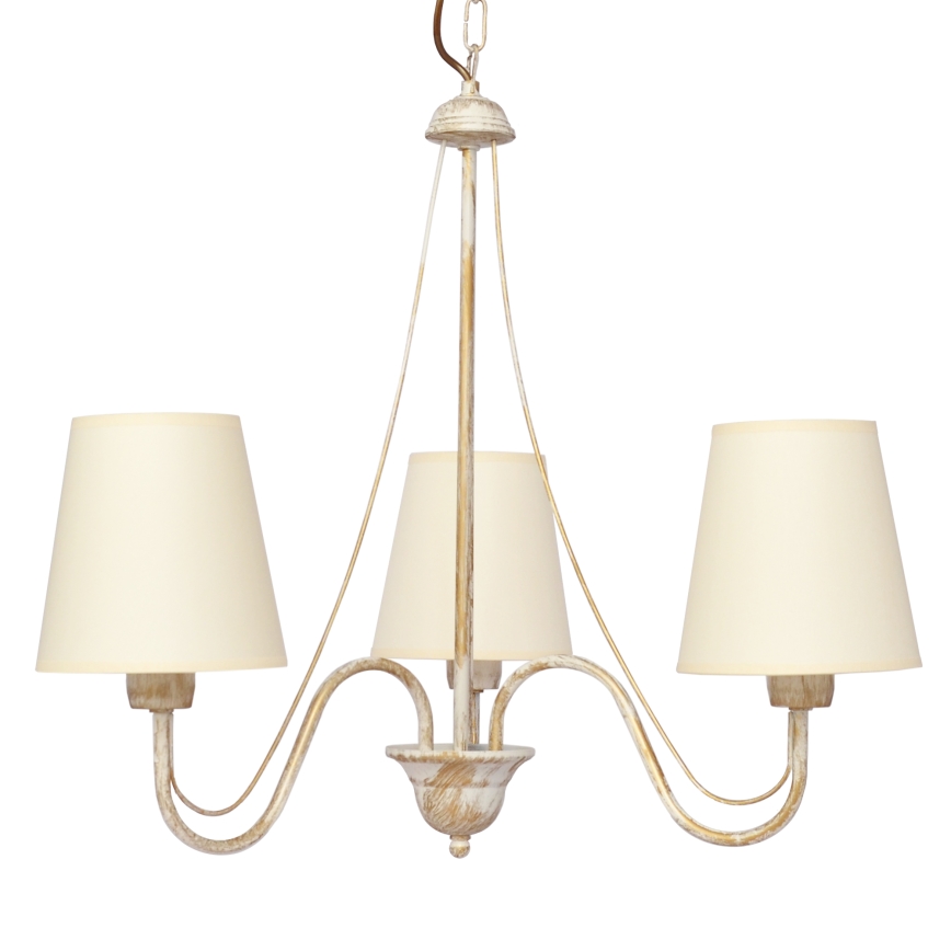 Lustra ar ķēdi MALBO 3xE27/15W/230V bēša