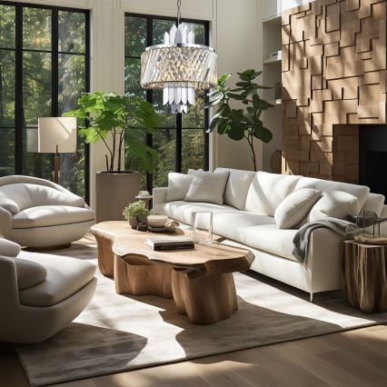 Lustra ar ķēdi MARGOT 6xE14/40W/230V matēts hroms
