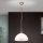 Lustra ar ķēdi OLD LAMP 1xE27/40W/230V d. 30 cm balta/misiņš