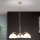 Lustra ar ķēdi OLD LAMP 3xE27/40W/230V d. 65 cm balta/misiņš