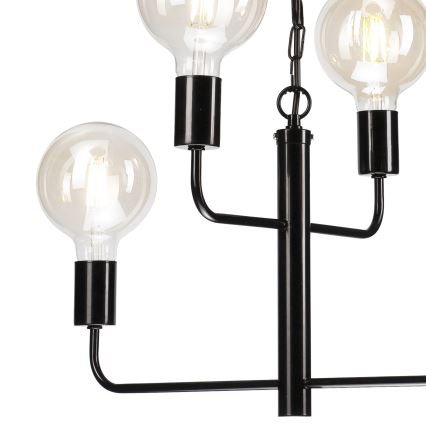 Lustra ar ķēdi ORLANDO 4xE27/60W/230V melna