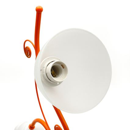 Lustra ar ķēdi RETRO 3xE27/60W/230V balta/krāsaina