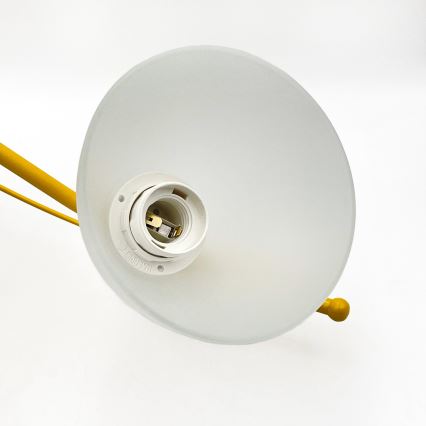 Lustra ar ķēdi RETRO 5xE27/60W/230V balta/krāsaina