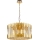 Lustra ar ķēdi RITZ 12xE14/40W/230V d. 54 cm zelta
