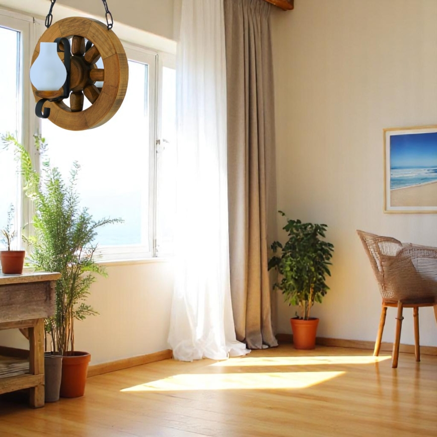 Lustra ar ķēdi ROATA 2xE14/40W/230V dižskābardis - FSC sertificēts