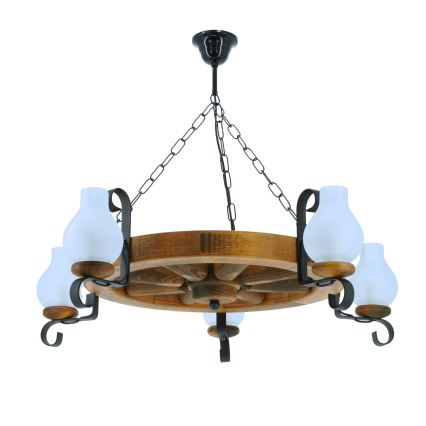 Lustra ar ķēdi ROATA 5xE14/40W/230V d. 70 cm dižskābardis