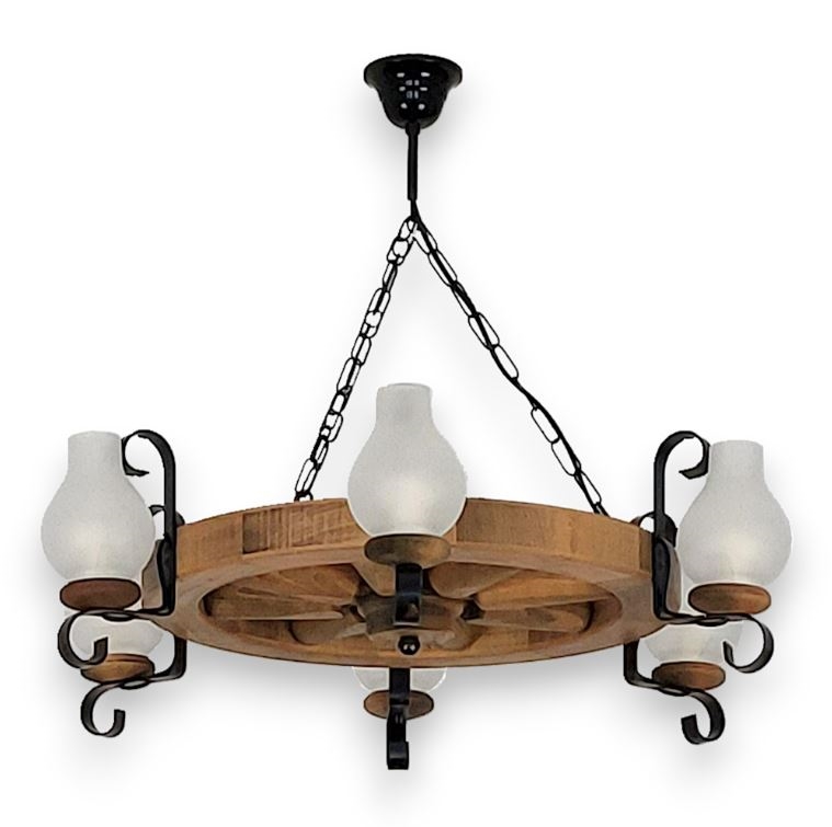 Lustra ar ķēdi ROATA 6xE14/40W/230V d. 70 cm dižskābardis