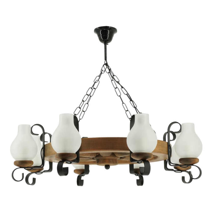 Lustra ar ķēdi ROATA 8xE14/40W/230V d. 70 cm dižskābardis