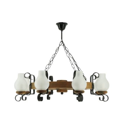 Lustra ar ķēdi ROATA 8xE14/40W/230V d. 70 cm dižskābardis