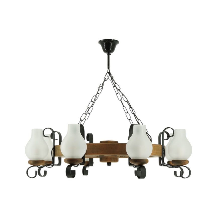 Lustra ar ķēdi ROATA 8xE14/40W/230V d. 70 cm dižskābardis