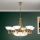 Lustra ar ķēdi ROCCA 9xE27/60W/230V d. 75 cm bronza/balta