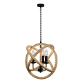 Lustra ar ķēdi ROPE GLOBO 3xE14/10W/230V