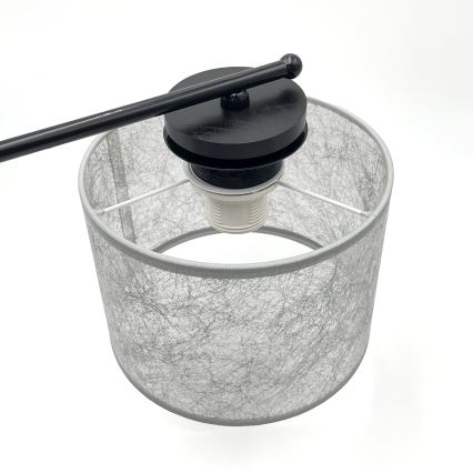 Lustra ar ķēdi ROSA 5xE27/60W/230V melna/pelēka