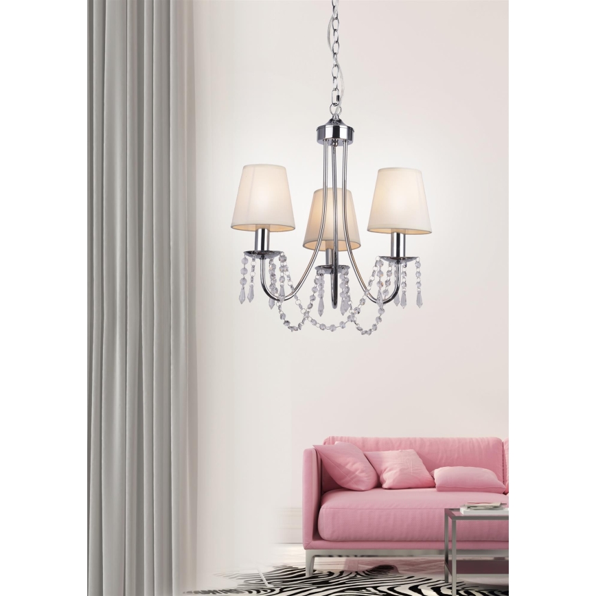 Lustra ar ķēdi RUTI 3xE14/40W/230V