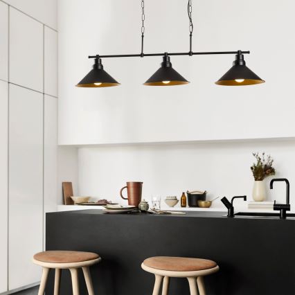 Lustra ar ķēdi SIVANI 3xE27/100W/230V