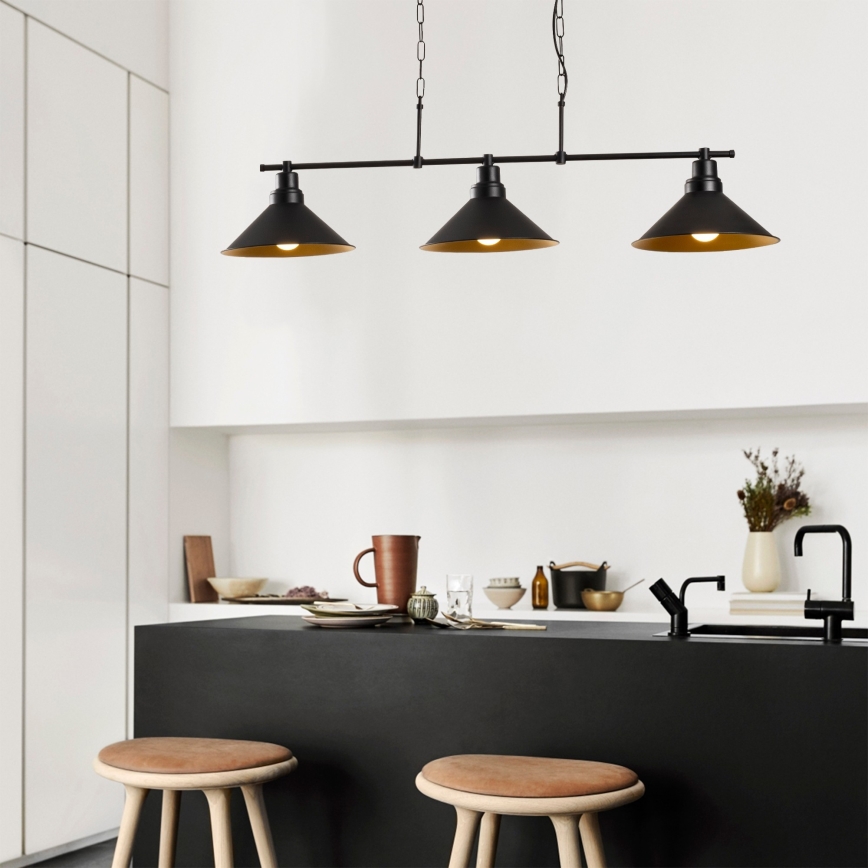 Lustra ar ķēdi SIVANI 3xE27/100W/230V