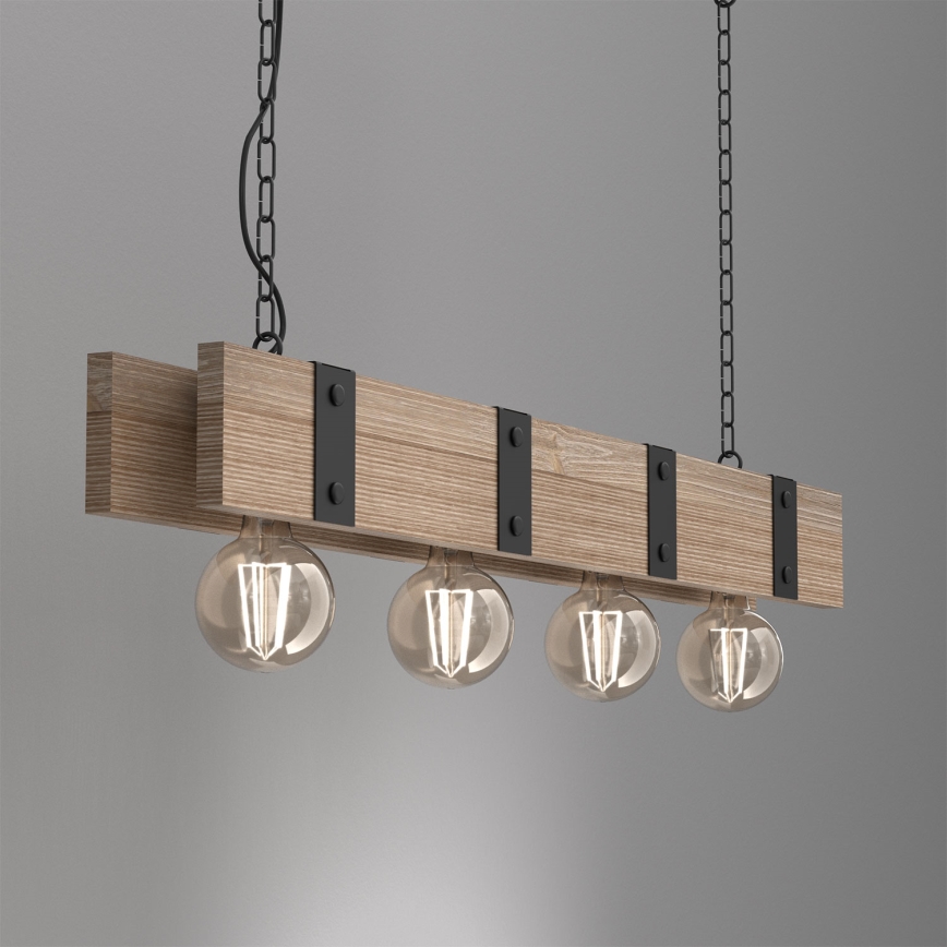 Lustra ar ķēdi SODER 4xE27/60W/230V
