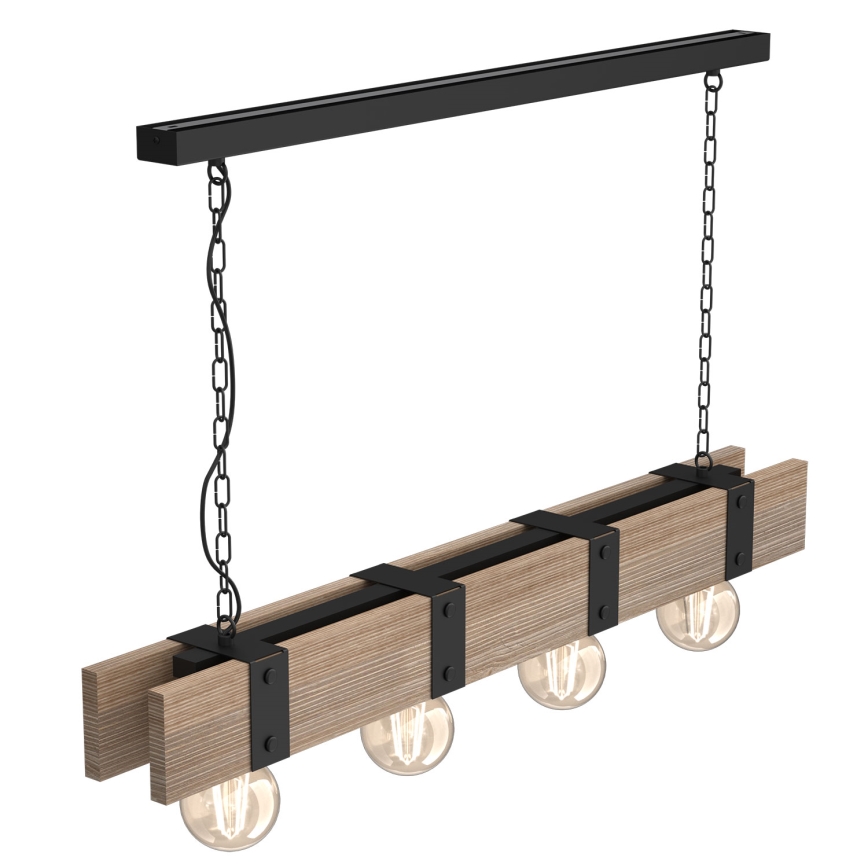 Lustra ar ķēdi SODER 4xE27/60W/230V