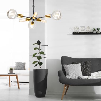 Lustra ar ķēdi STARLA 6xE27/60W/230V
