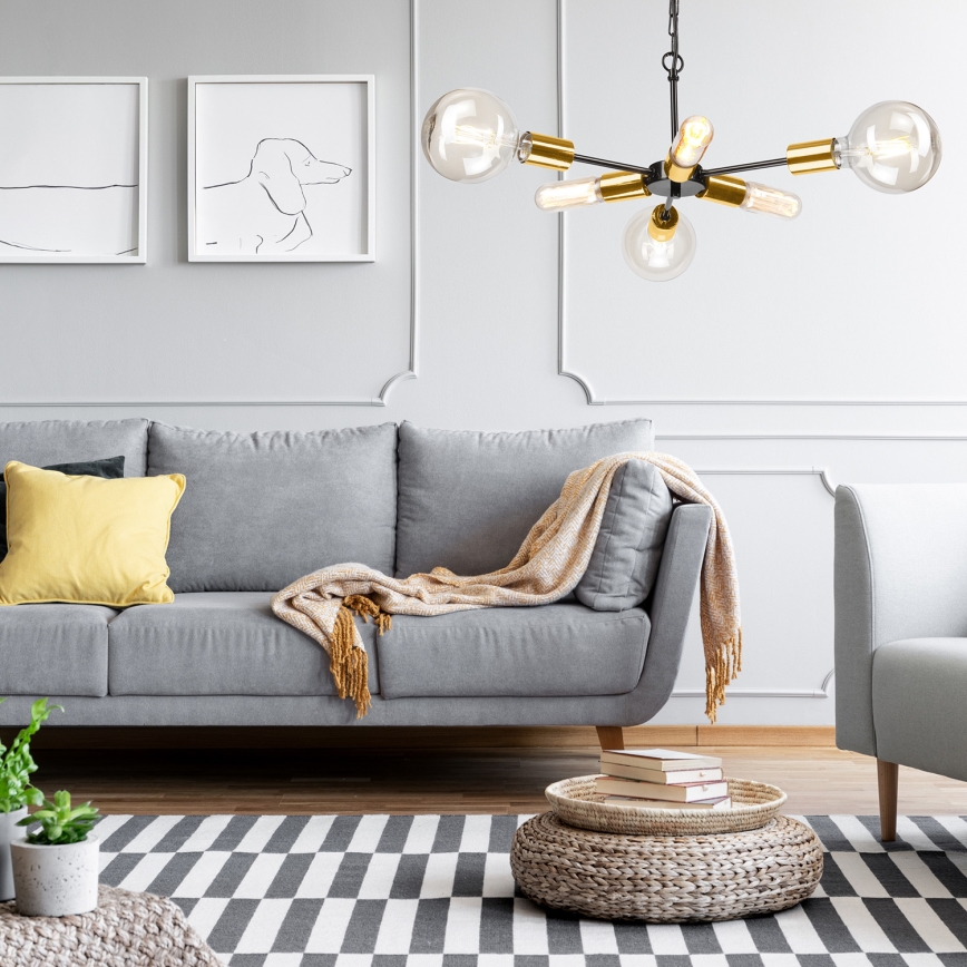 Lustra ar ķēdi STARLA 6xE27/60W/230V