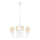 Lustra ar ķēdi TIFFANY 10xE27/60W/230V balta