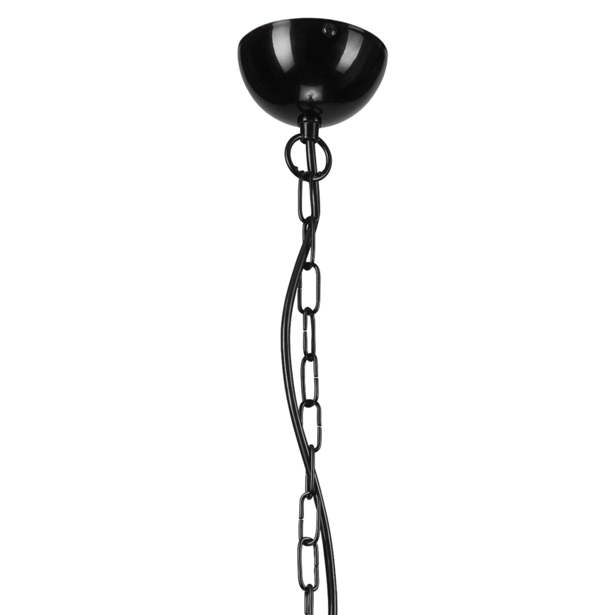 Lustra ar ķēdi TIFFANY 10xE27/60W/230V melna