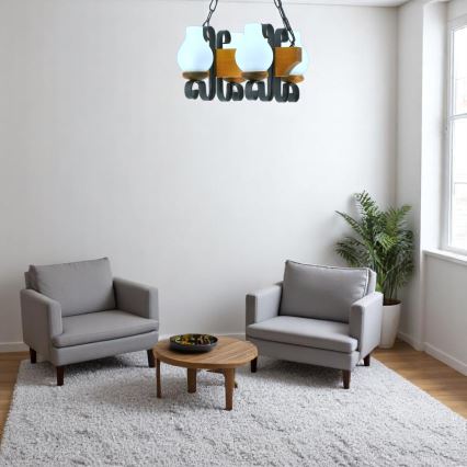 Lustra ar ķēdi VELA 4xE14/40W/230V dižskābardis - FSC sertificēts