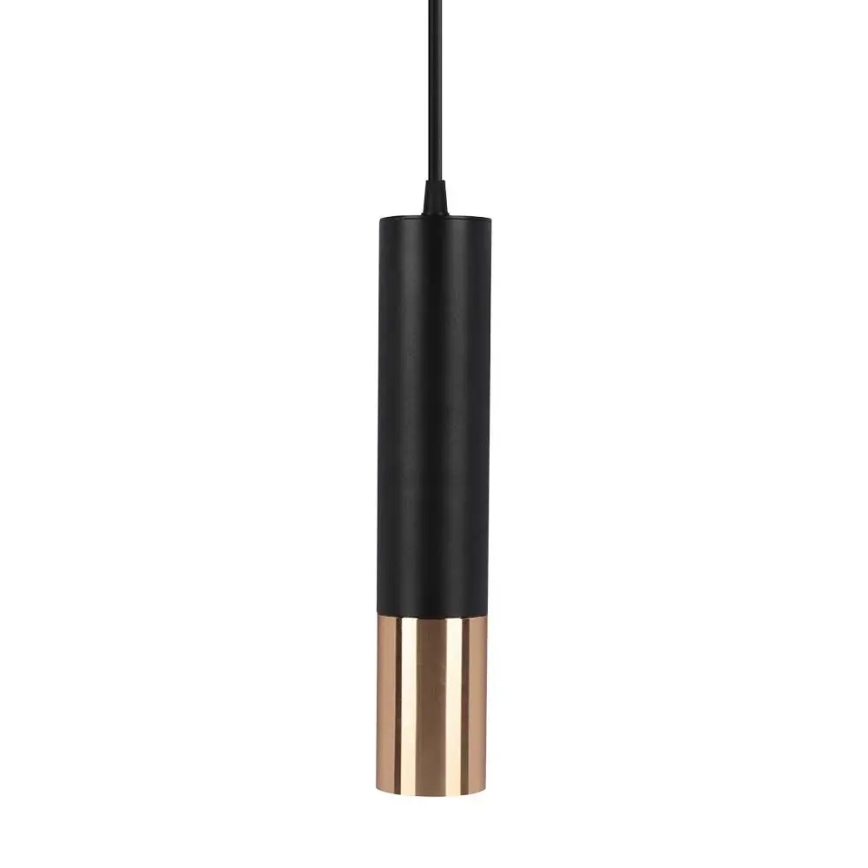 Lustra ar stieni 1xGU10/35W/230V 30 cm melna/zeltaina