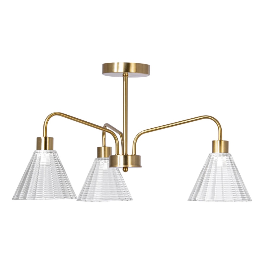 Lustra ar stieni 3xE27/60W/230V zelta