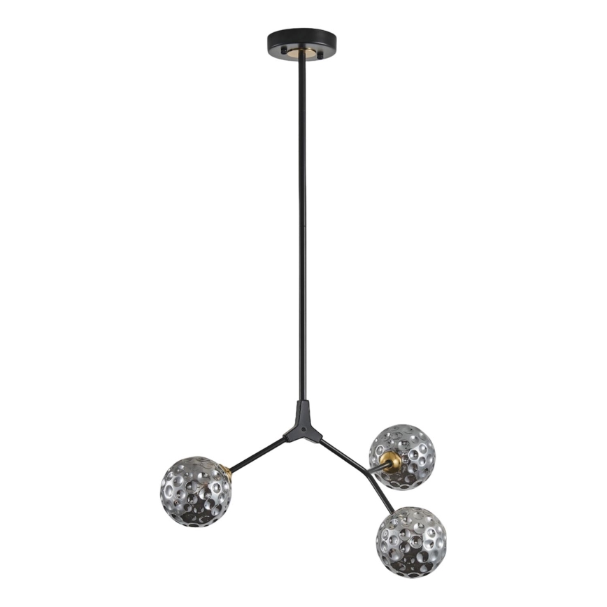 Lustra ar stieni 3xG9/15W/230V pelēka