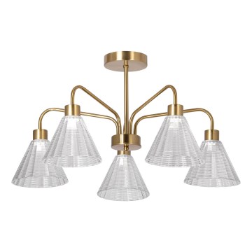 Lustra ar stieni 5xE27/60W/230V zelta