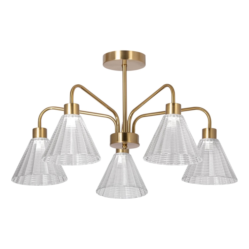 Lustra ar stieni 5xE27/60W/230V zelta