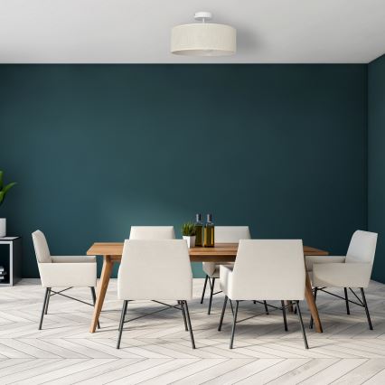 Lustra ar stieni ALBA 3xE27/15W/230V krēmkrāsa