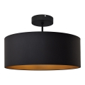 Lustra ar stieni ALBA 3xE27/15W/230V melna/zelta