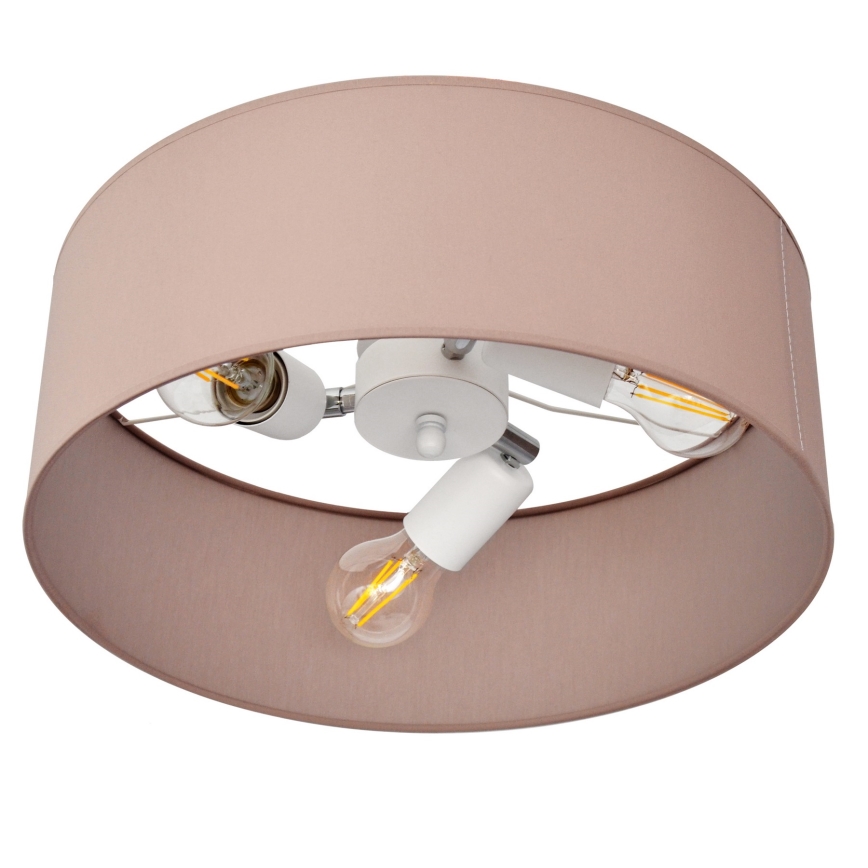 Lustra ar stieni ALBA 3xE27/15W/230V rozā