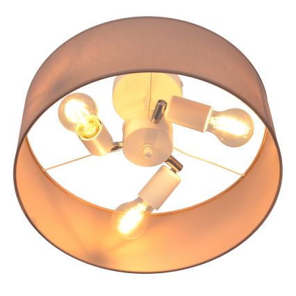 Lustra ar stieni ALBA 3xE27/15W/230V rozā
