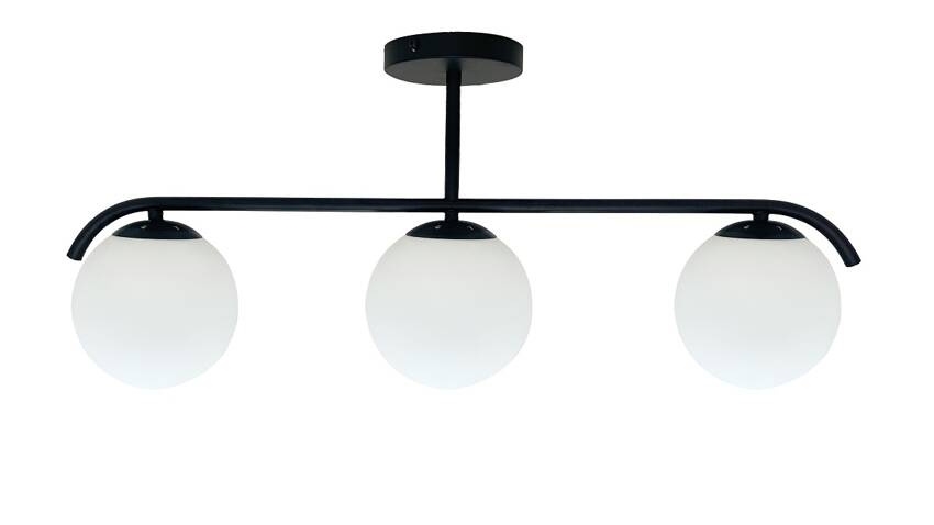 Lustra ar stieni AMADEO 3xE14/40W/230V melna