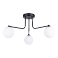 Lustra ar stieni ASTRAL 3xG9/8W/230V melna