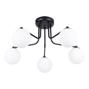 Lustra ar stieni ASTRAL 5xG9/8W/230V melna
