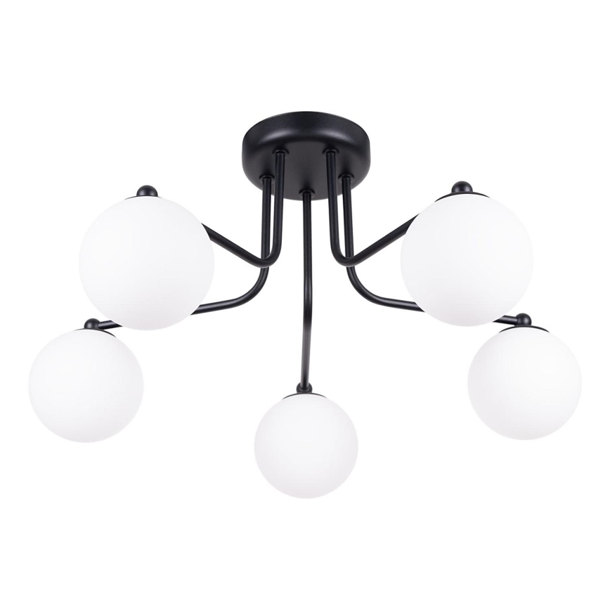 Lustra ar stieni ASTRAL 5xG9/8W/230V melna