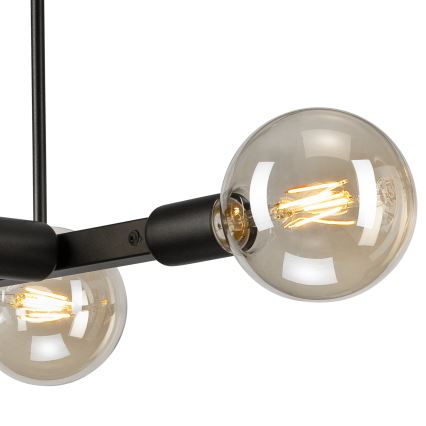 Lustra ar stieni ASTRID 4xE27/60W/230V melna