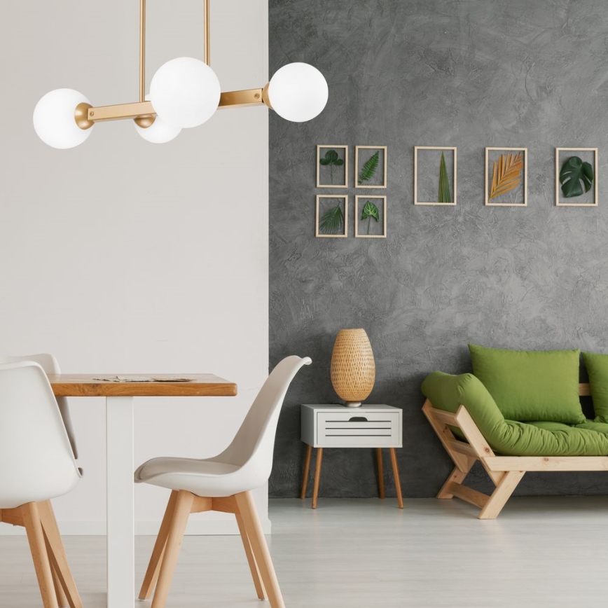 Lustra ar stieni ASTRO 4xG9/5W/230V zelta