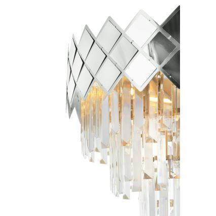 Lustra ar stieni CARISMA 9xE14/40W/230V matēts hroms