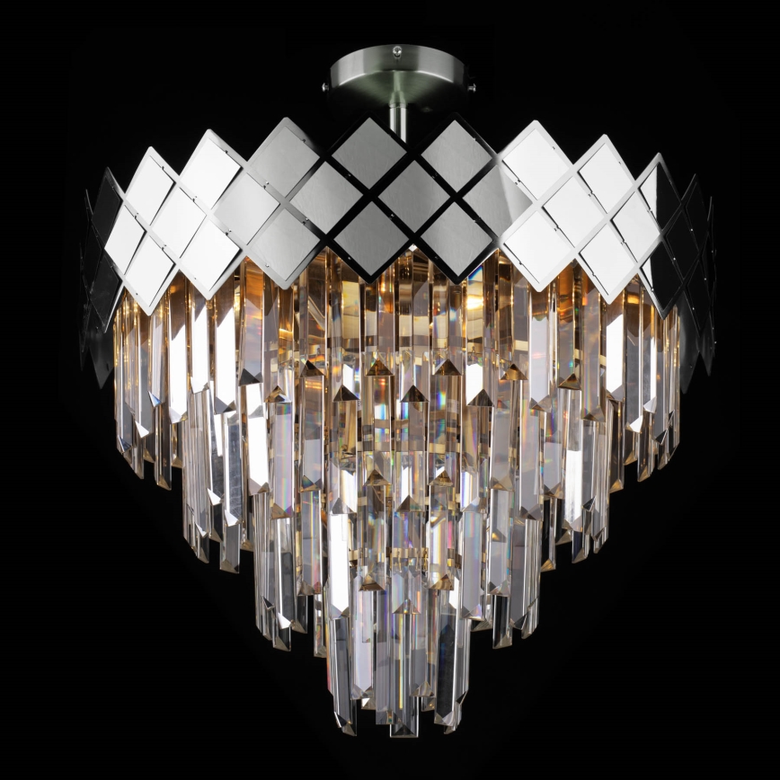 Lustra ar stieni CARISMA 9xE14/40W/230V matēts hroms