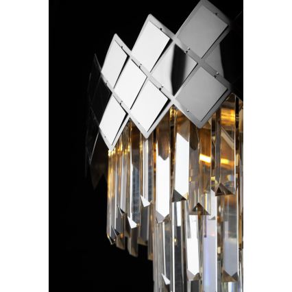 Lustra ar stieni CARISMA 9xE14/40W/230V matēts hroms