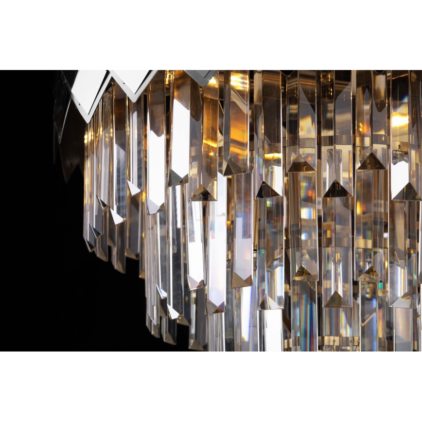 Lustra ar stieni CARISMA 9xE14/40W/230V matēts hroms