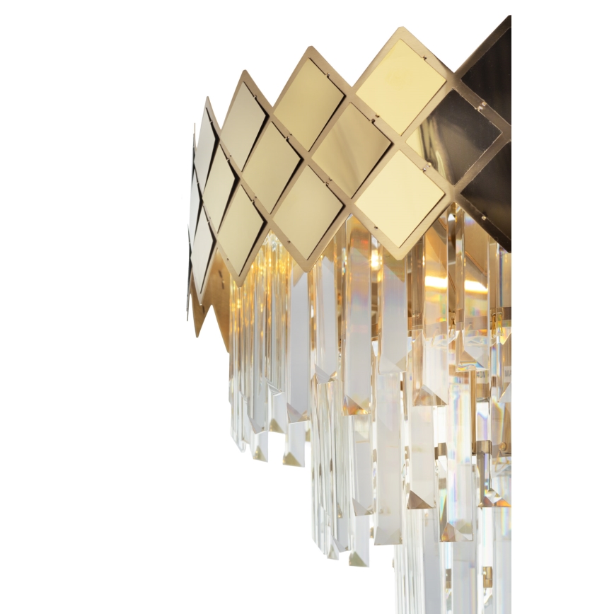 Lustra ar stieni CARISMA 9xE14/40W/230V zelta