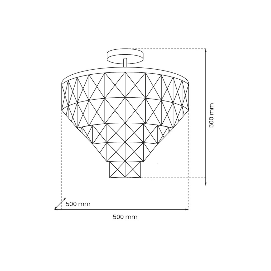 Lustra ar stieni CHELSEA 6xE14/40W/230V d. 50 cm spīdīgi hromēts