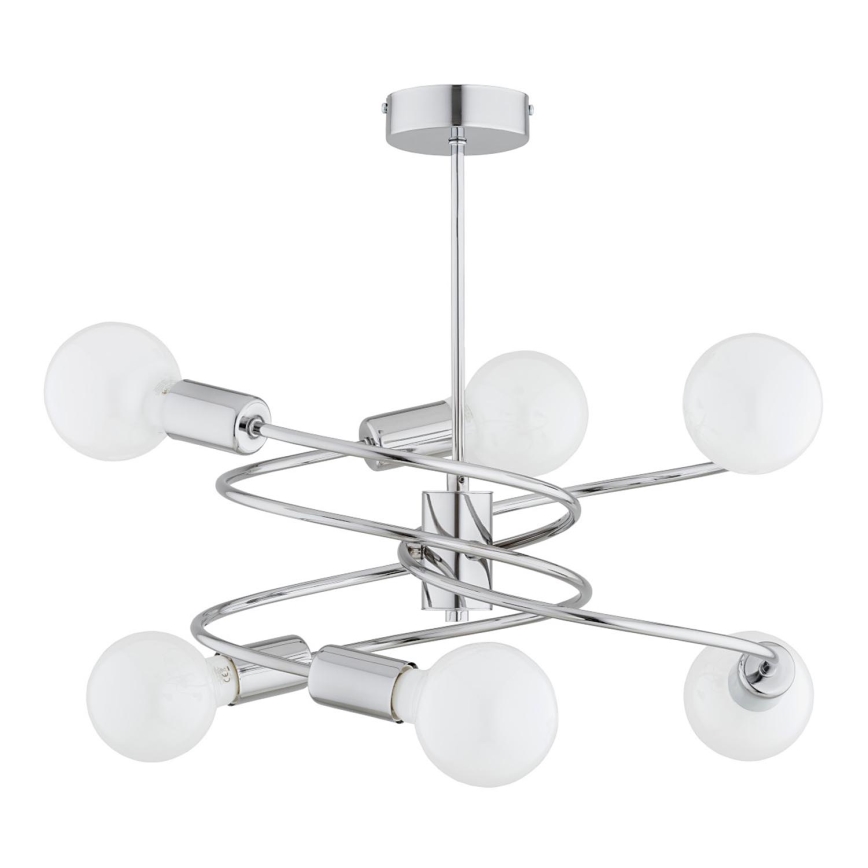 Lustra ar stieni DISCO 6xE27/60W/230V spīdīgi hromēts